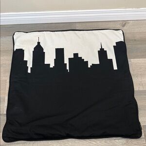3 pcs Alamode Home Skyline Decorative Pillow Cover - Black & White
